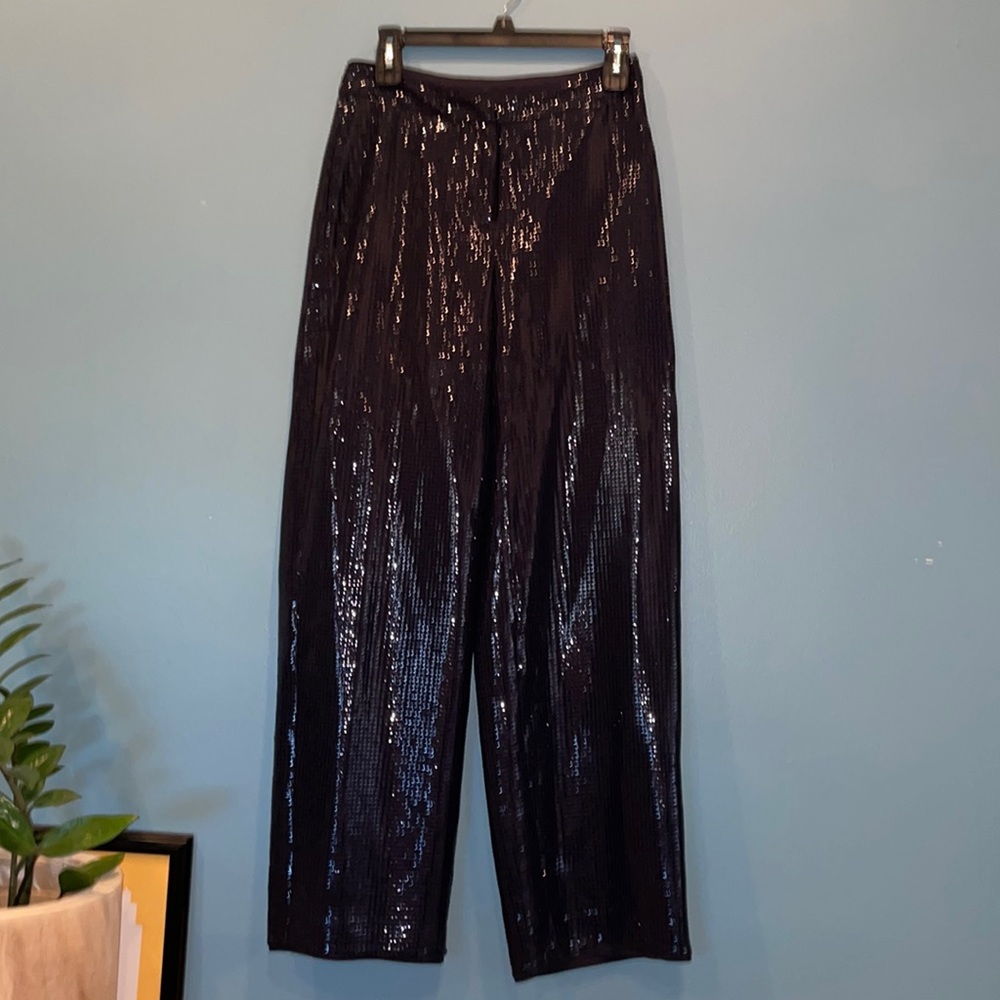 Vince Camuto Sequin Wide Leg Pants